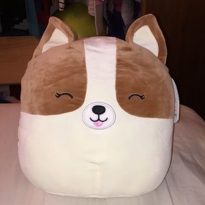12” Regina the corgi squishmallow